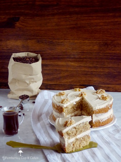 Coffee Walnut Cake {Tarta de café y nueces}