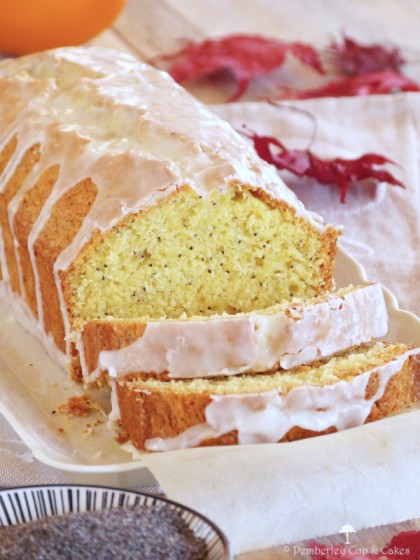 Bizcocho de naranja con semillas de amapola