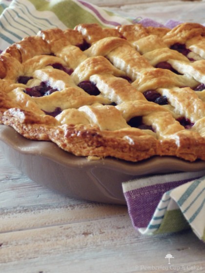 Tarta de arándanos enrejada