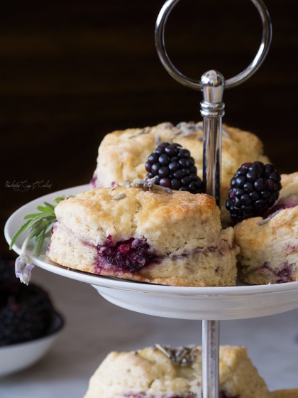 Lavender Blackberry Scones (Scones de moras y flores de lavanda)