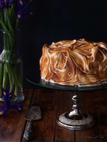 Lemon Meringue Cake (Tarta de limón con merengue)