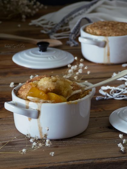 Peach Cobbler (Cobbler de melocotón individual)