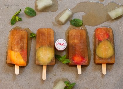 Pimm's Cup Popsicles (Polos de Pimm's)