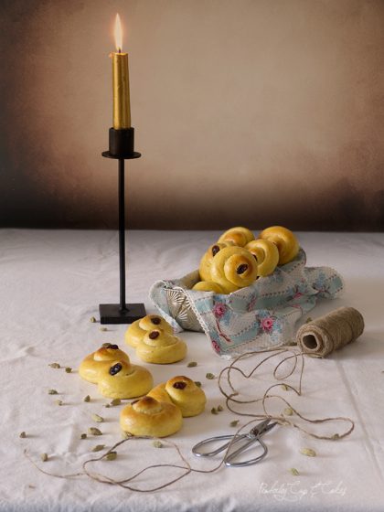 Bollos de Santa Lucía (Lussebullar)