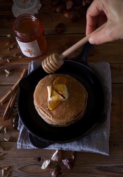 Tortitas de castañas (pancakes de castañas)